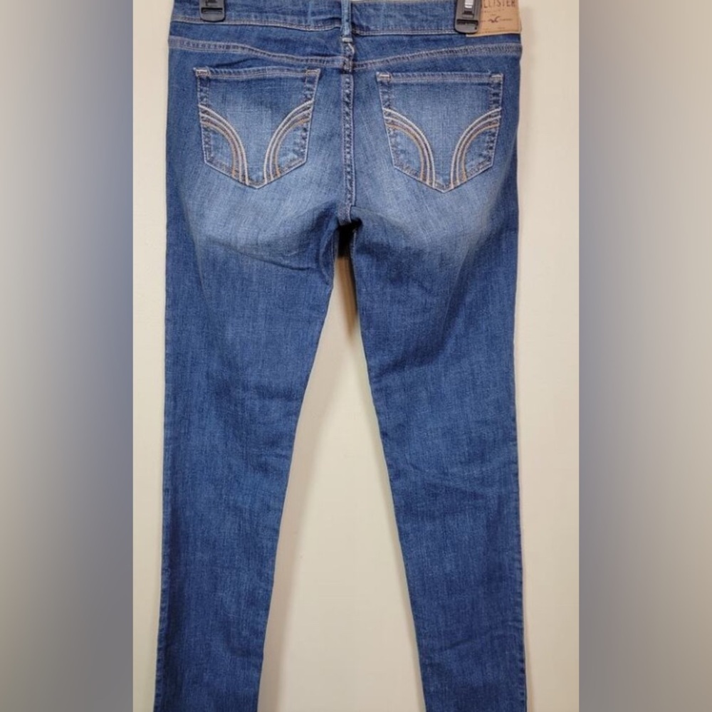 Hollister NWT Skinny Jeans 29x32 Blue Denim Low Rise Y2K Stretch 9R - Picture 3 of 8